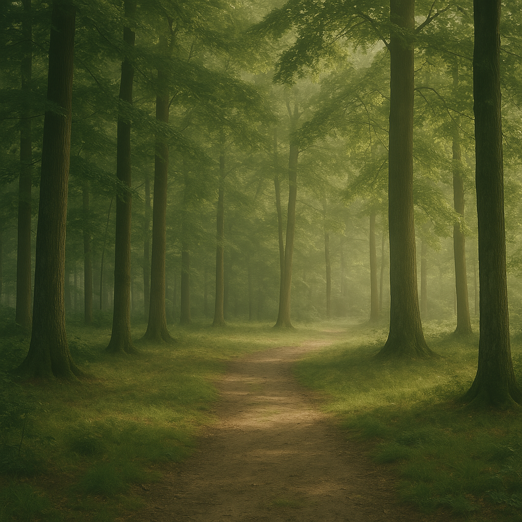 a high resolution forest background image for a blog called 'echt vater sein', without any text over